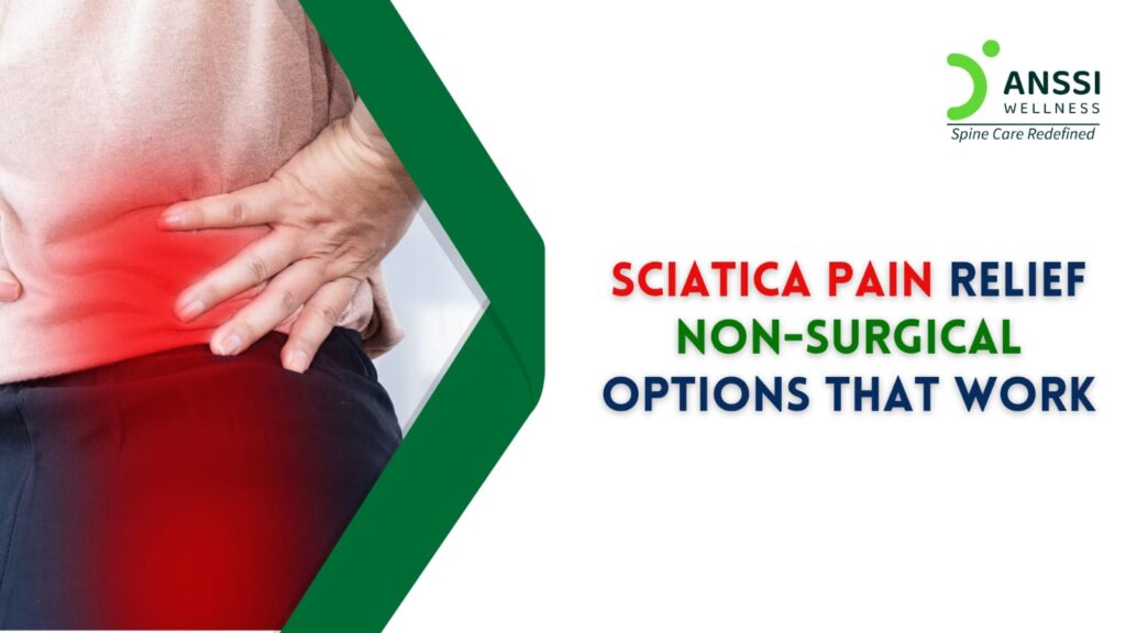 Sciatica is caused by inflammation or compression of the sciatic nerve.